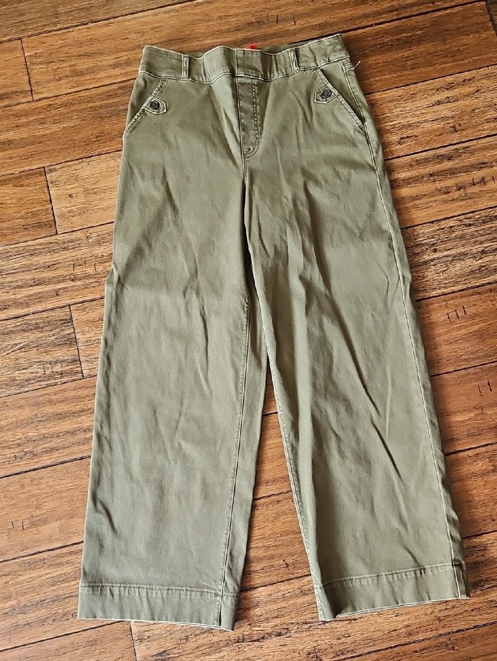 SPANX Olive Green Large Wide Leg Pants